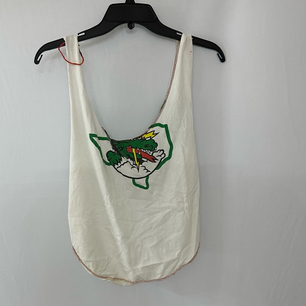 Upcycled Fabric T-Shirt Tote Bag with TYLERS SOUTHLAKE TEXAS and Dragon graphics